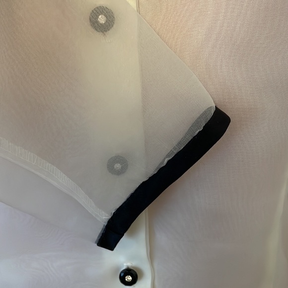 VTG 1990 Farouche by Lori Weidner Sheer Party Blouse Semi Fitted Size 11 - Picture 6 of 9